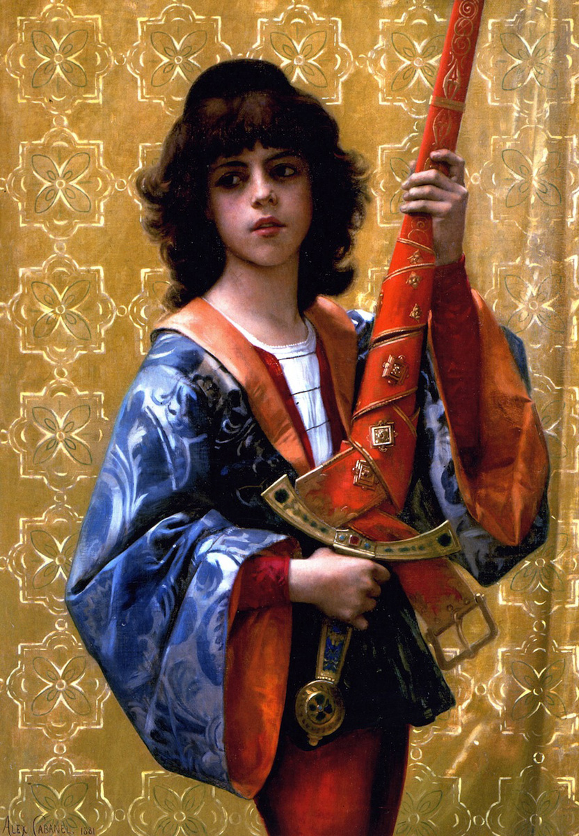 young page in florentine garg